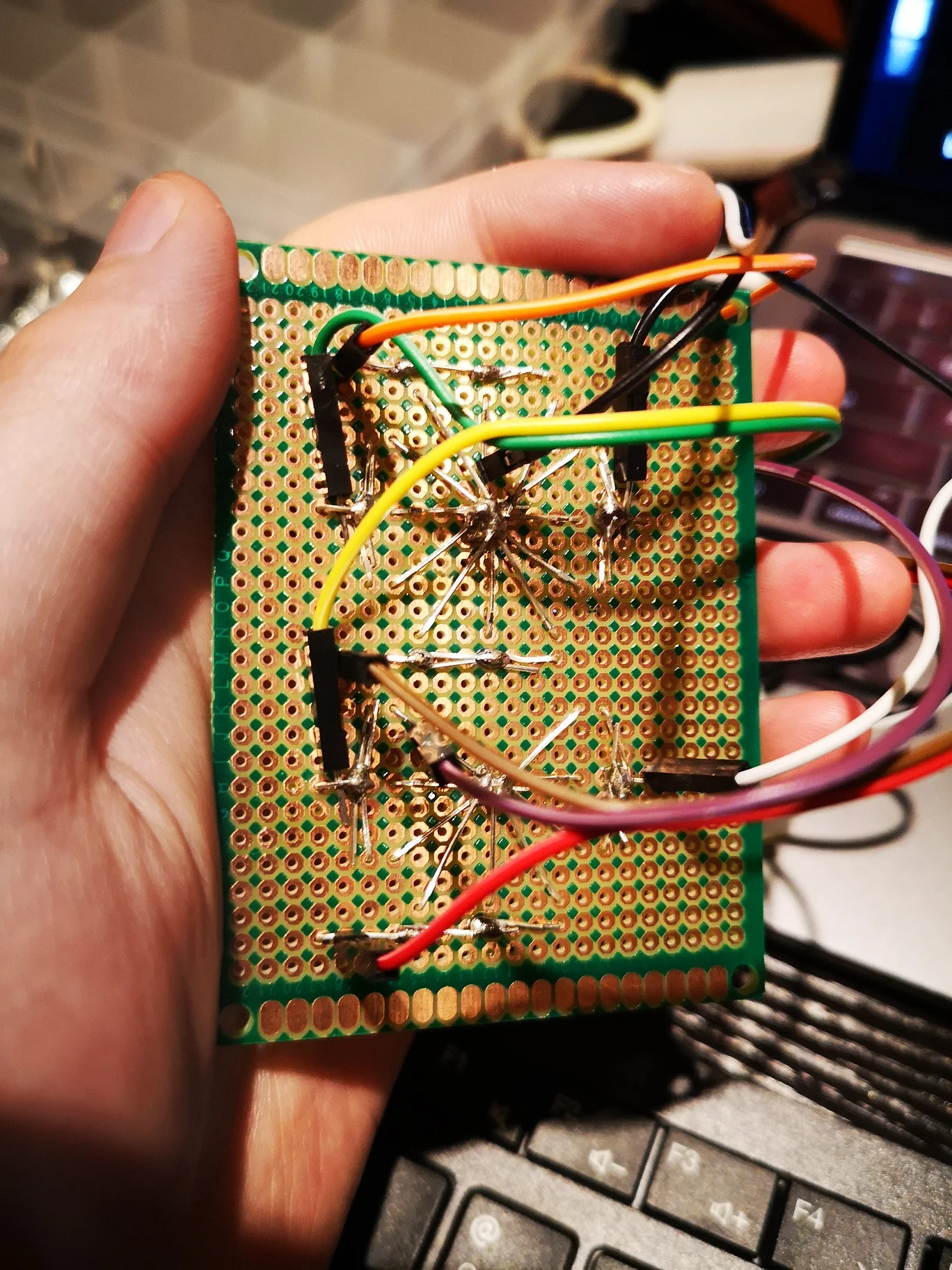 七段数码管背面