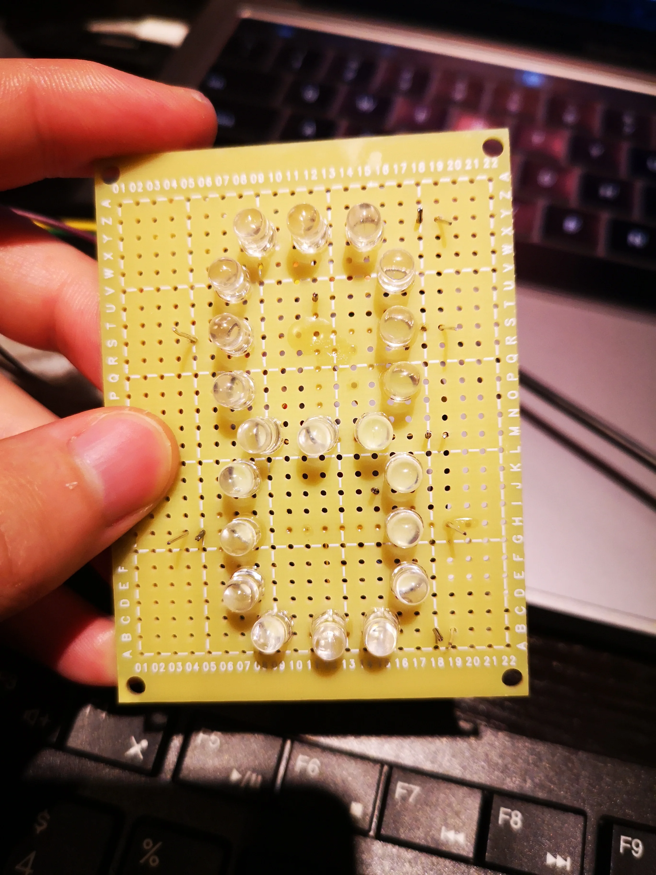 七段数码管正面